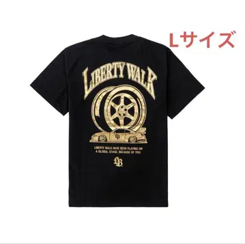 새상품 리버티워크 골드 컬러 프린트 티셔츠 size L