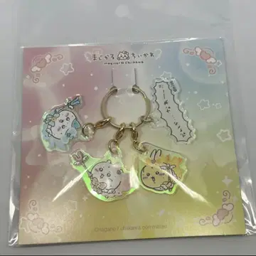 치이카와 (먼작귀) 아크릴 참 키링 토끼 하치와레 초 매지컬 치이카와
