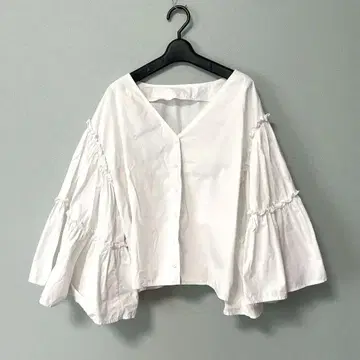 searoomlynn 시루무린 프릴 볼륨 블라우스 셔츠