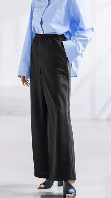 두클라쎄 뷰티 바이어스 팬츠 9호 인심 70cm 블랙 미사용품