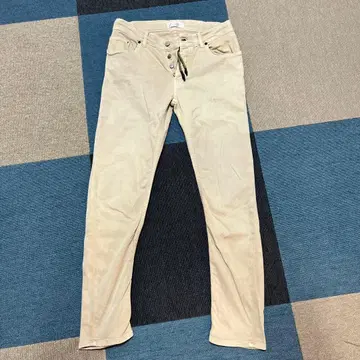 PMDS 프리미엄 모드 데님 베이지 슬림 핏