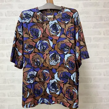 DRIES VAN NOTEN 21AW 드리스 반 노튼 로즈 패턴 티셔츠