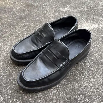 ZARA 청키힐 로퍼 블랙