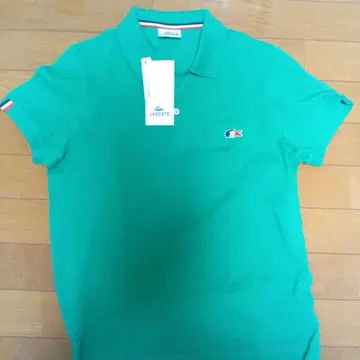 LACOSTE 그린 피케 셔츠 슬림핏 사이즈 3