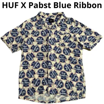 HUF X Pabst Blue Ribbon 오픈 카라 아로하
