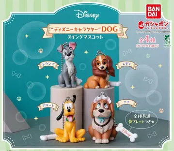 디즈니 캐릭터 DOG 가챠 스윙 마스코트 4종 풀세트 새상품