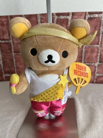 리락쿠마 타워 레코드 콜라보 봉제 인형