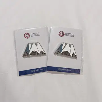 입장객 한정 간사이 엑스포 2025 EXPO 카타르 파빌리온 핀 배지