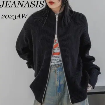 [ 2023 AW ] JEANASIS 집업 가디건 블랙 906