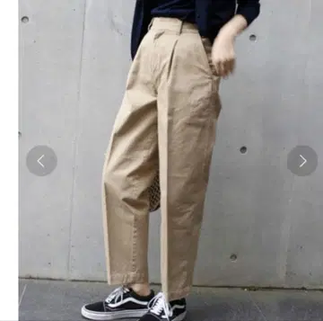 프레임워크 베이지 턱 치노 팬츠 38