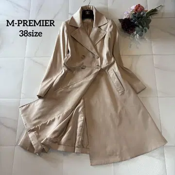 M-PREMIER 트렌치코트 가을 봄 베이지 롱 기장 38 사이즈