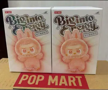 POP MART Big Into Energy 봉제 인형 2개 세트