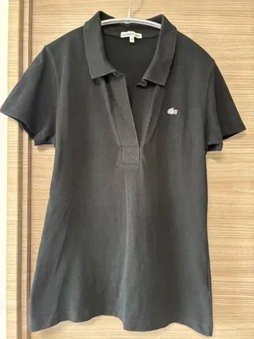 LACOSTE 라코스테 여성용 피케 셔츠 블랙 44 사이즈