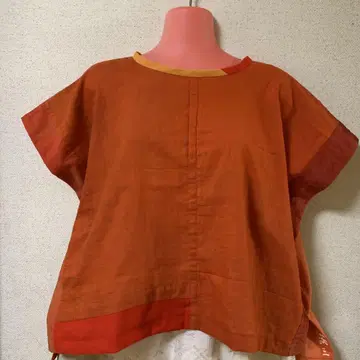 홍화염 상의 홍화염 목면 빈티지 원단 리메이크
