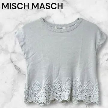 [ MISCH MASCH ] (M) / 여성용 상의 반팔 니트 레이스