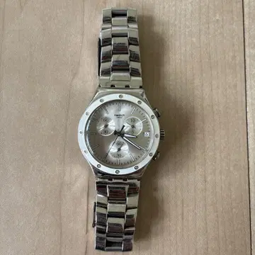 swatch 실버 손목시계