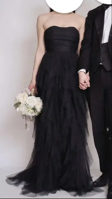 웨딩 드레스 블랙 드레스 피로연 촬영