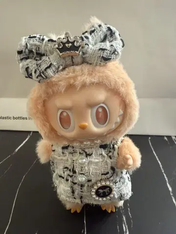 LABUBU 흰 옷 펄이 귀여운 라부부 17cm 갈아입히기 옷 2점 세트