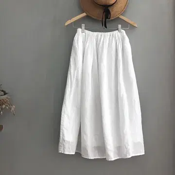 고쉬 린넨 개더 스커트
