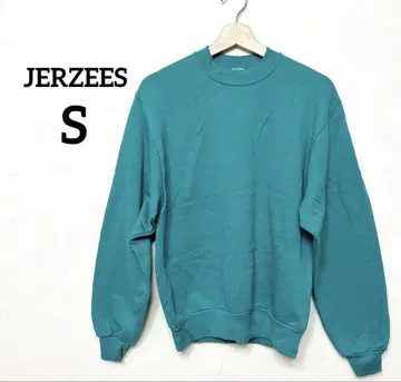 JERZEES 크루넥 맨투맨 [S] 터콰이즈 속기모 트레이닝복 겨울