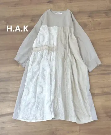 H.A.K 하쿠 비대칭 튜닉 티셔츠 일본제 이소재 쭈리
