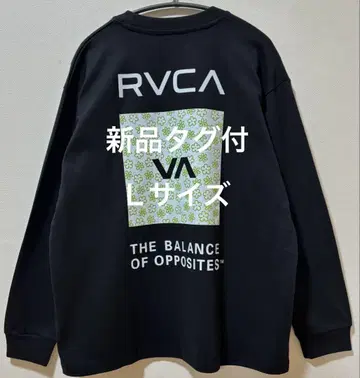 택 포함 새상품 RVCA 루카 헤비 웨이트 롱 티셔츠 백 프린트