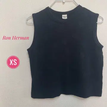 미품 [ Ron Herman ] 꽃무늬 시스루 코튼 슬리브리스 티셔츠