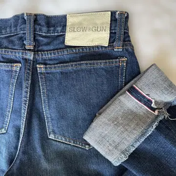 SLOWGUN 슬로우건 셀비지 데님 청바지 w28 일본제