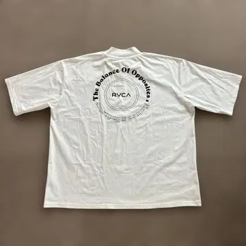 RVCA 화이트 티셔츠 숏 슬리브