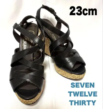 SEVEN TWELVE THIRTY*웨지솔 샌들*23cm