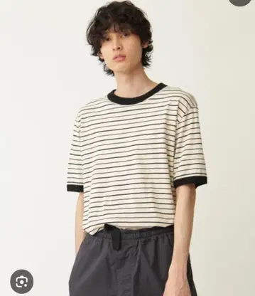MHL. COTTON LINEN STRIPE JERSEY