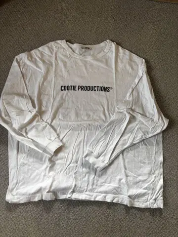 COOTIE PRODUCTIONS 화이트 롱 슬리브 티셔츠 L