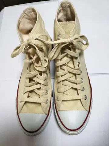 새상품급 컨버스 하이컷 스니커즈 베이지