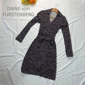 DIANE von FURSTENBERG 2 랩 원피스 네이비
