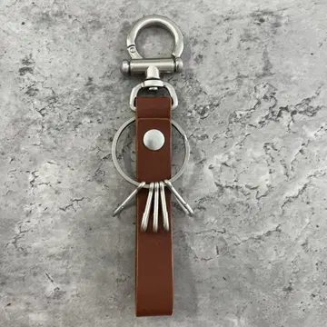 Hender Scheme 핸더 스킴 브라운 가죽 키링