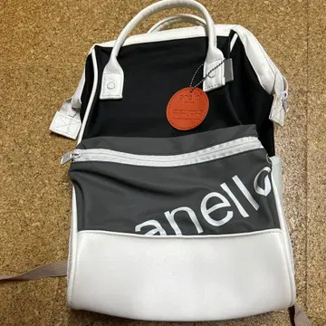 anello 로고 백팩 화이트/블랙