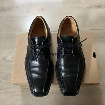클락스 남성용 비즈니스 슈즈 천연 가죽 블랙 25.5cm