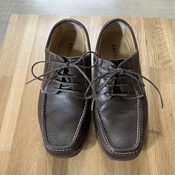 REGAL 가죽 모카신 슈즈 브라운 25.5cm