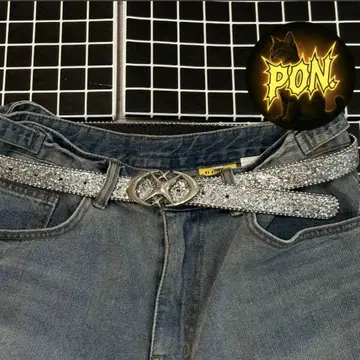 archive y2k glitter belt