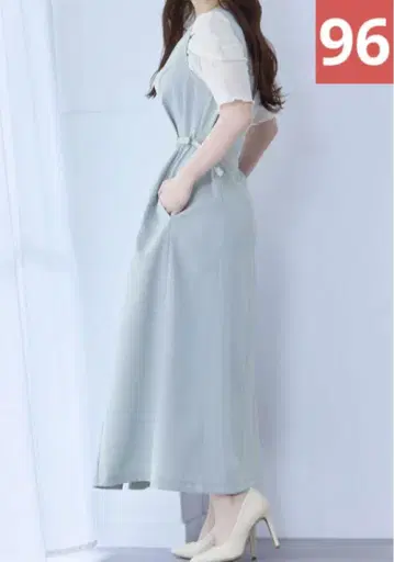 overE 폴리니 오버롤 스커트 색스 96