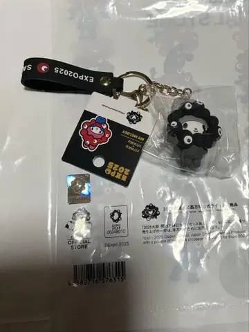 간사이 엑스포 회장 한정판 블랙 먝먝 코스프레 키링 마이멜로디