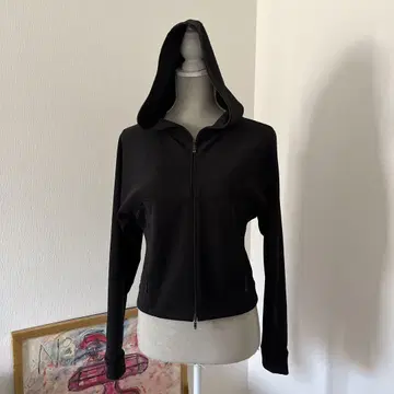 EPOCA LA MAGLIA IN CASA W 지퍼 후드티 블랙 40
