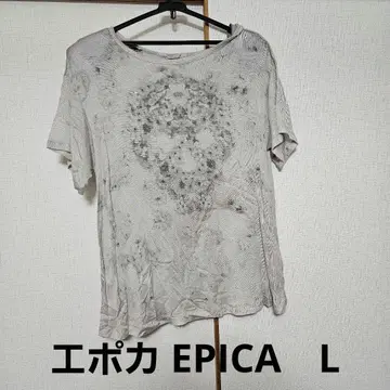 에포카 EPICA L 셔츠 꽃무늬 여름 상의 반팔