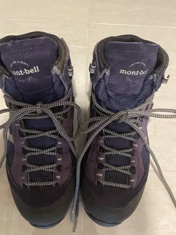 mont-bell 등산화 24.0cm 퍼플 계열