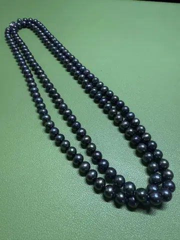 주얼리 마키 블랙 펄 목걸이 약 130cm