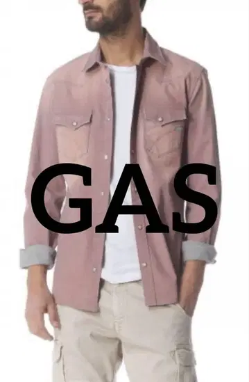 GAS Addict 그라데이션 데님 셔츠