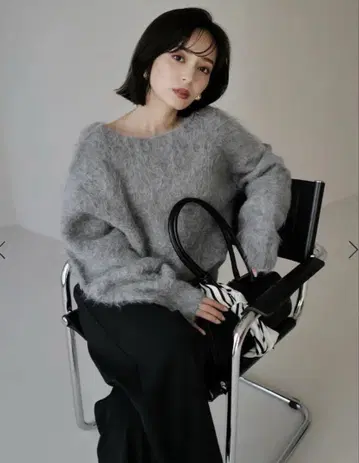 수리 알파카 니트 풀오버