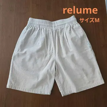 RELUME 남성용 코듀로이 숏팬츠