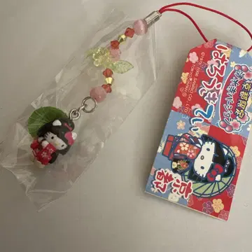 지역 헬로키티 교토 한정 기요미즈데라 버전 비즈 스트랩