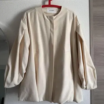 STYLEMIXER 노카라 자켓 아이보리
